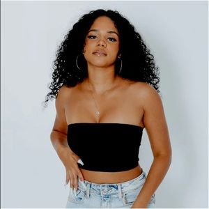 Klassy Network Crop Ribbed Bandeau Brami